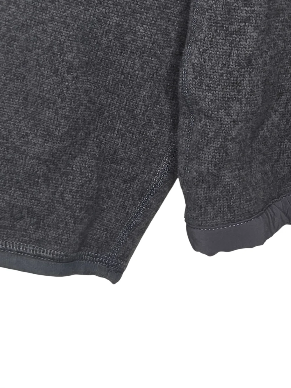 The North Face Mens Gray Navy Blue Gordon Lyons Quarter Zip Pullover Size Large